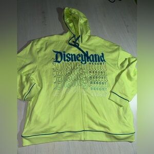 New Disneyland Resort lime green sweater